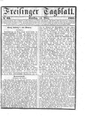 Freisinger Tagblatt (Freisinger Wochenblatt) Samstag 14. März 1868
