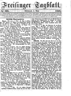 Freisinger Tagblatt (Freisinger Wochenblatt) Mittwoch 6. Mai 1868