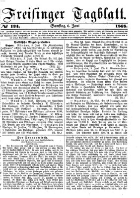 Freisinger Tagblatt (Freisinger Wochenblatt) Samstag 6. Juni 1868