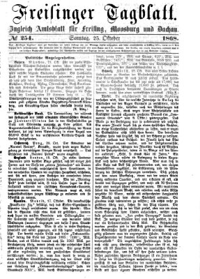Freisinger Tagblatt (Freisinger Wochenblatt) Sonntag 25. Oktober 1868