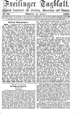 Freisinger Tagblatt (Freisinger Wochenblatt) Mittwoch 20. Januar 1869