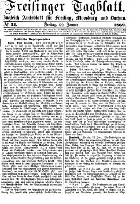 Freisinger Tagblatt (Freisinger Wochenblatt) Freitag 29. Januar 1869