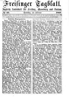 Freisinger Tagblatt (Freisinger Wochenblatt) Samstag 20. Februar 1869