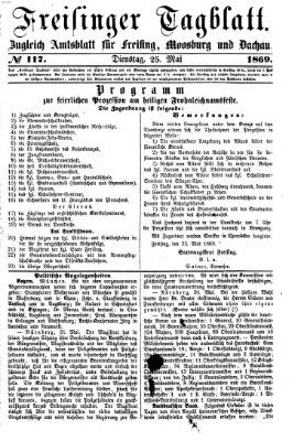 Freisinger Tagblatt (Freisinger Wochenblatt) Dienstag 25. Mai 1869