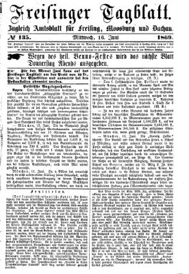 Freisinger Tagblatt (Freisinger Wochenblatt) Mittwoch 16. Juni 1869