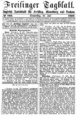 Freisinger Tagblatt (Freisinger Wochenblatt) Donnerstag 22. Juli 1869