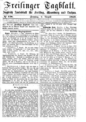 Freisinger Tagblatt (Freisinger Wochenblatt) Sonntag 8. August 1869
