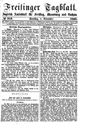 Freisinger Tagblatt (Freisinger Wochenblatt) Samstag 6. November 1869