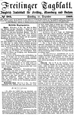 Freisinger Tagblatt (Freisinger Wochenblatt) Samstag 11. Dezember 1869
