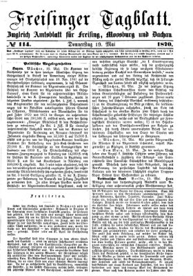 Freisinger Tagblatt (Freisinger Wochenblatt) Donnerstag 19. Mai 1870