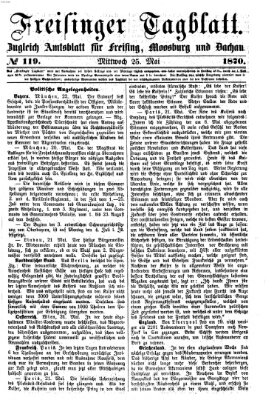 Freisinger Tagblatt (Freisinger Wochenblatt) Mittwoch 25. Mai 1870