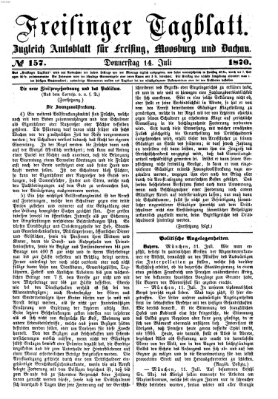 Freisinger Tagblatt (Freisinger Wochenblatt) Donnerstag 14. Juli 1870