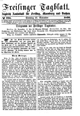 Freisinger Tagblatt (Freisinger Wochenblatt) Sonntag 27. November 1870