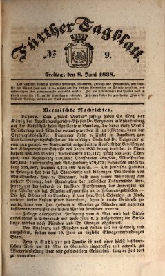 Fürther Tagblatt Freitag 8. Juni 1838