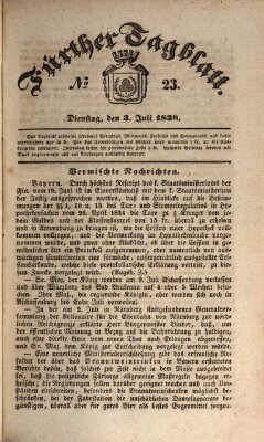 Fürther Tagblatt Dienstag 3. Juli 1838