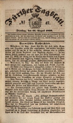 Fürther Tagblatt Dienstag 14. August 1838