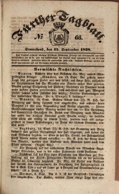 Fürther Tagblatt Samstag 15. September 1838