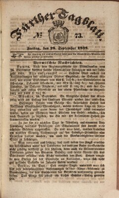 Fürther Tagblatt Freitag 28. September 1838