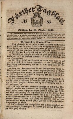 Fürther Tagblatt Dienstag 16. Oktober 1838