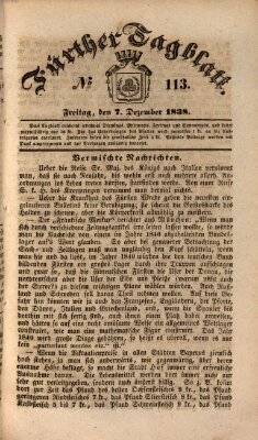 Fürther Tagblatt Freitag 7. Dezember 1838