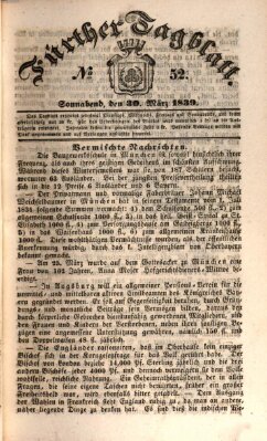 Fürther Tagblatt Samstag 30. März 1839