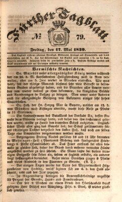 Fürther Tagblatt Freitag 17. Mai 1839