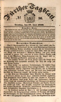 Fürther Tagblatt Dienstag 18. Juni 1839