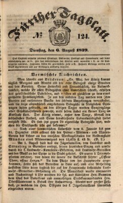 Fürther Tagblatt Dienstag 6. August 1839