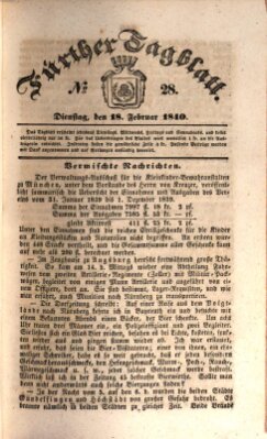 Fürther Tagblatt Dienstag 18. Februar 1840