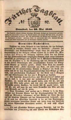 Fürther Tagblatt Samstag 30. Mai 1840
