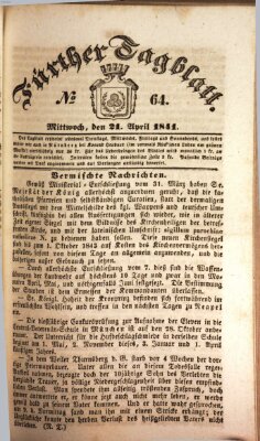 Fürther Tagblatt Mittwoch 21. April 1841