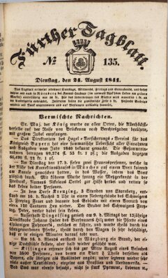 Fürther Tagblatt Dienstag 24. August 1841
