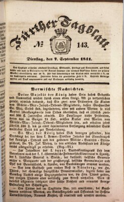Fürther Tagblatt Dienstag 7. September 1841