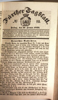 Fürther Tagblatt Freitag 21. Januar 1842