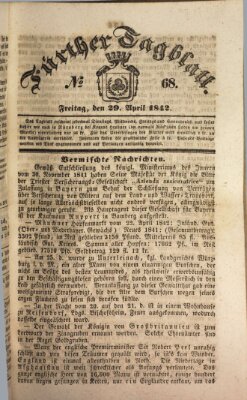 Fürther Tagblatt Freitag 29. April 1842
