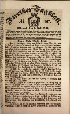 Fürther Tagblatt Mittwoch 6. Juli 1842
