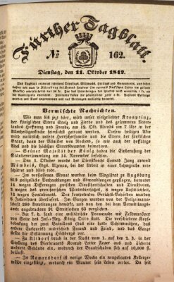 Fürther Tagblatt Dienstag 11. Oktober 1842