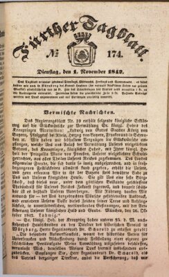 Fürther Tagblatt Dienstag 1. November 1842