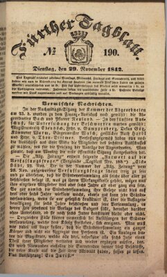 Fürther Tagblatt Dienstag 29. November 1842