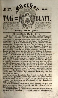 Fürther Tagblatt Dienstag 31. Januar 1843