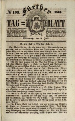 Fürther Tagblatt Mittwoch 5. Juli 1843