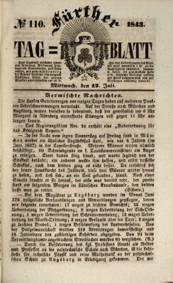 Fürther Tagblatt Mittwoch 12. Juli 1843