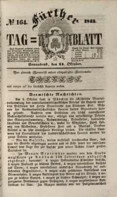 Fürther Tagblatt Samstag 14. Oktober 1843