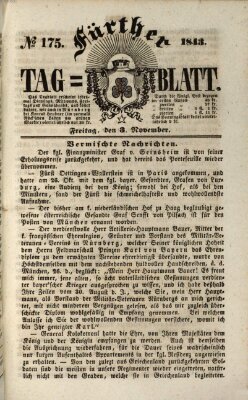 Fürther Tagblatt Freitag 3. November 1843