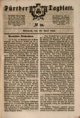 Fürther Tagblatt Mittwoch 10. April 1844