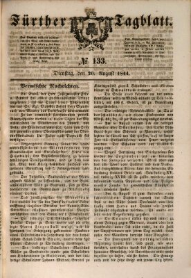 Fürther Tagblatt Dienstag 20. August 1844