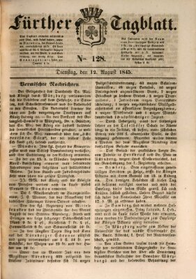 Fürther Tagblatt Dienstag 12. August 1845