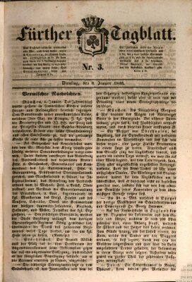 Fürther Tagblatt Dienstag 6. Januar 1846