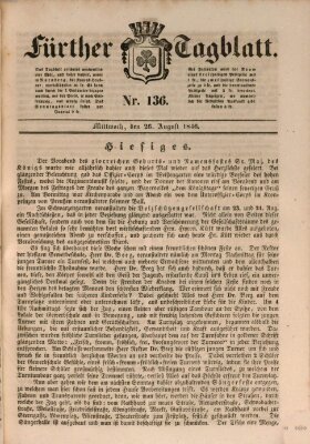 Fürther Tagblatt Mittwoch 26. August 1846