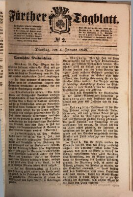 Fürther Tagblatt Dienstag 4. Januar 1848